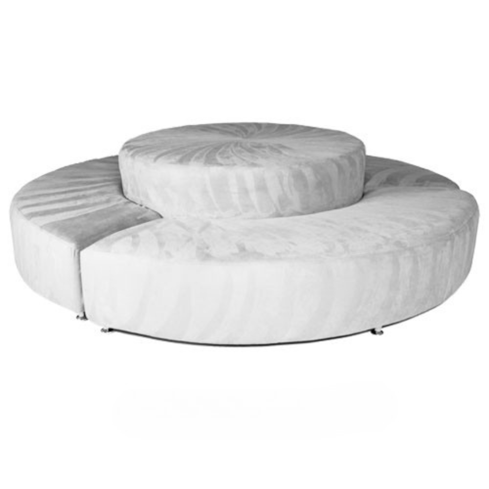 Round Settee - White