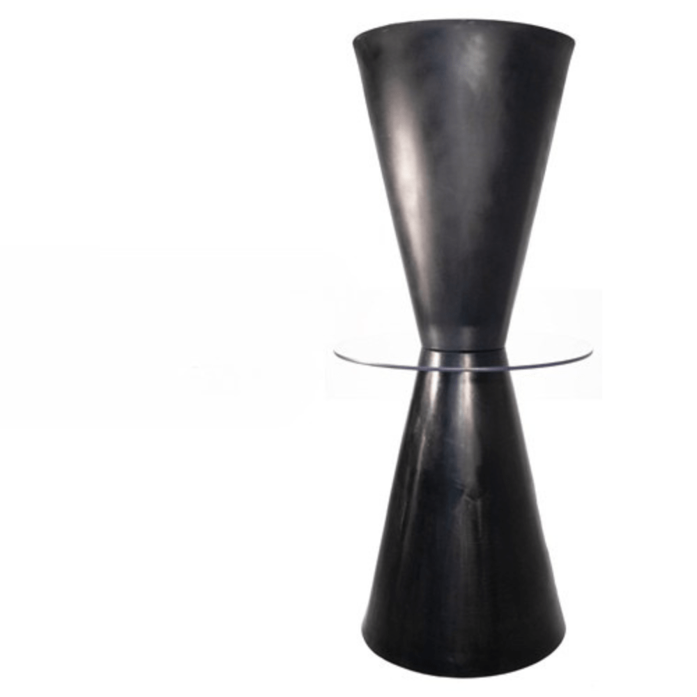 Martini Hourglass Hi-Boy Table - Black