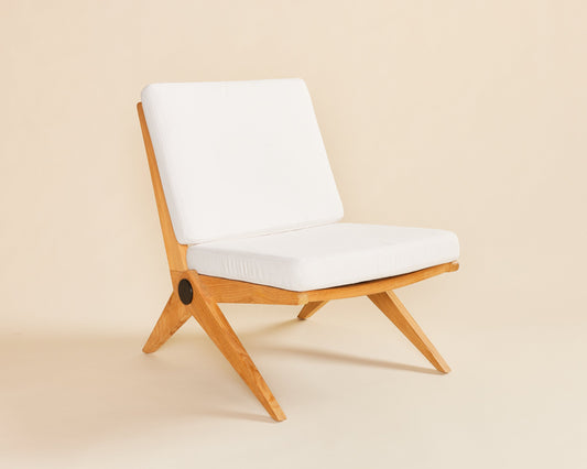 White Scissor Chair