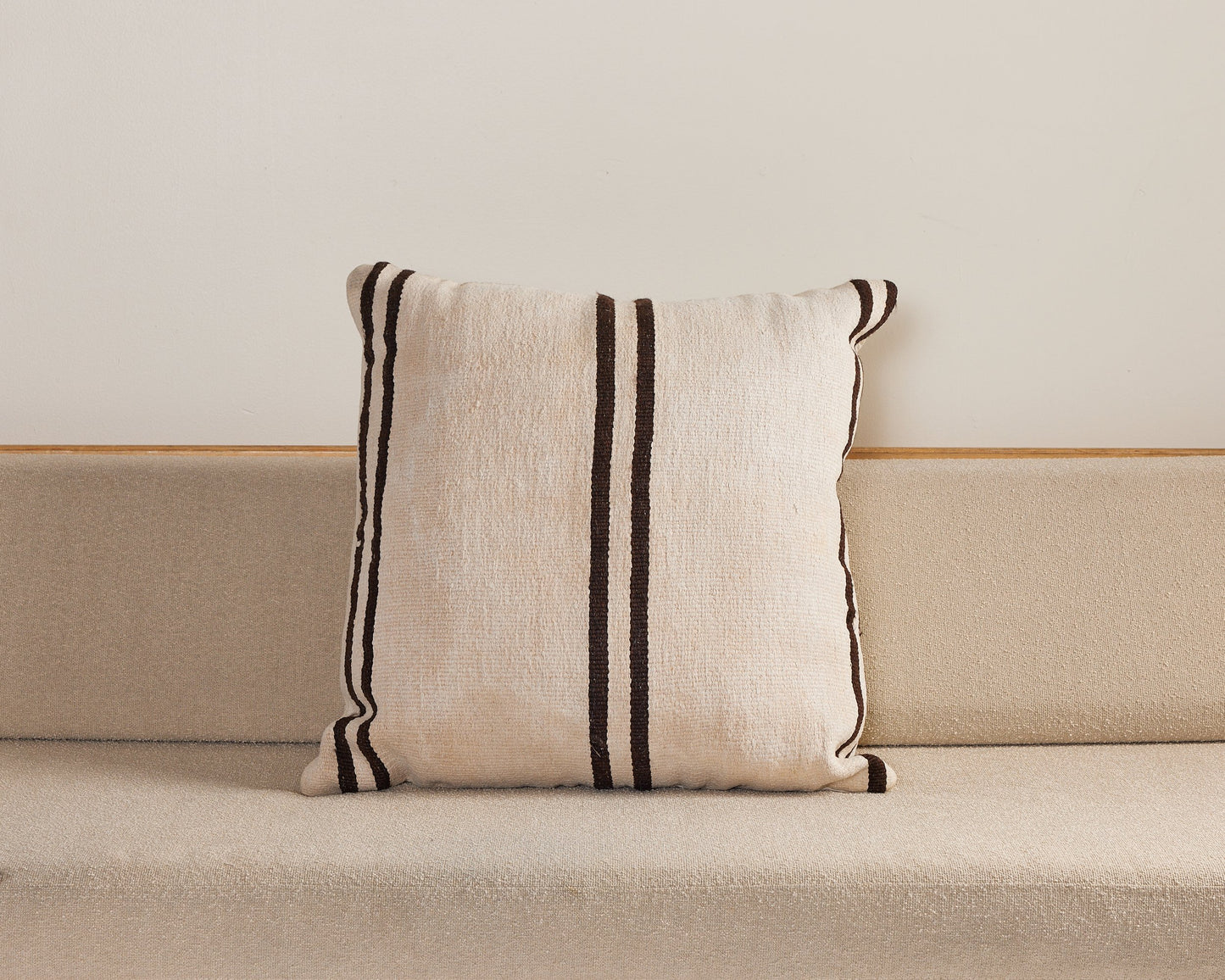 White Stripes Large Pillow