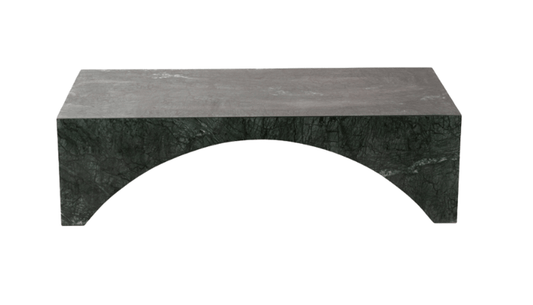 Green Marble Sled Coffee Table