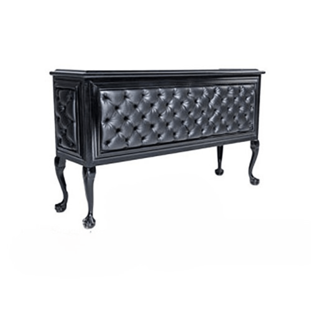 Black Tufted Victorian Bar