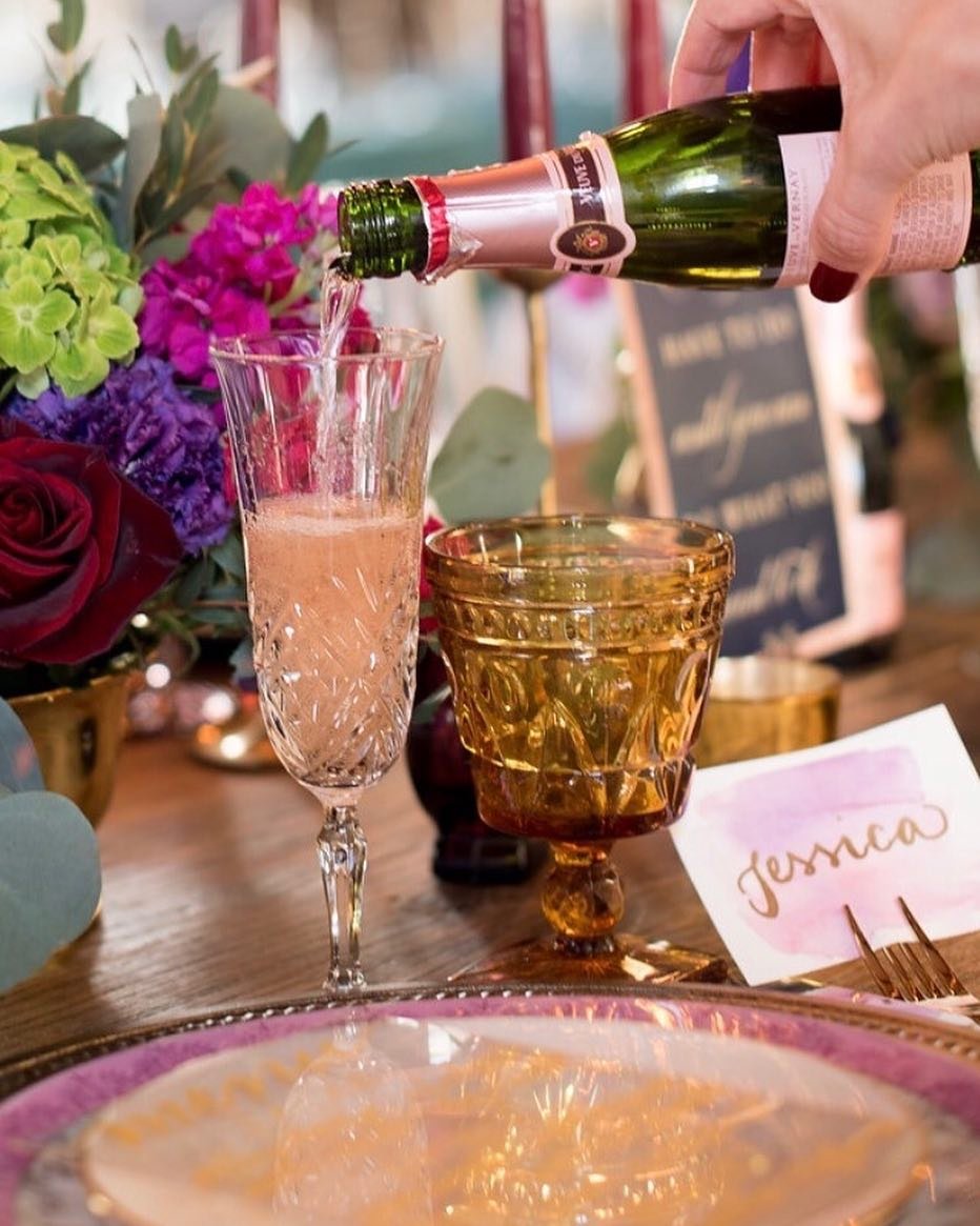 Vintage Champagne Flutes