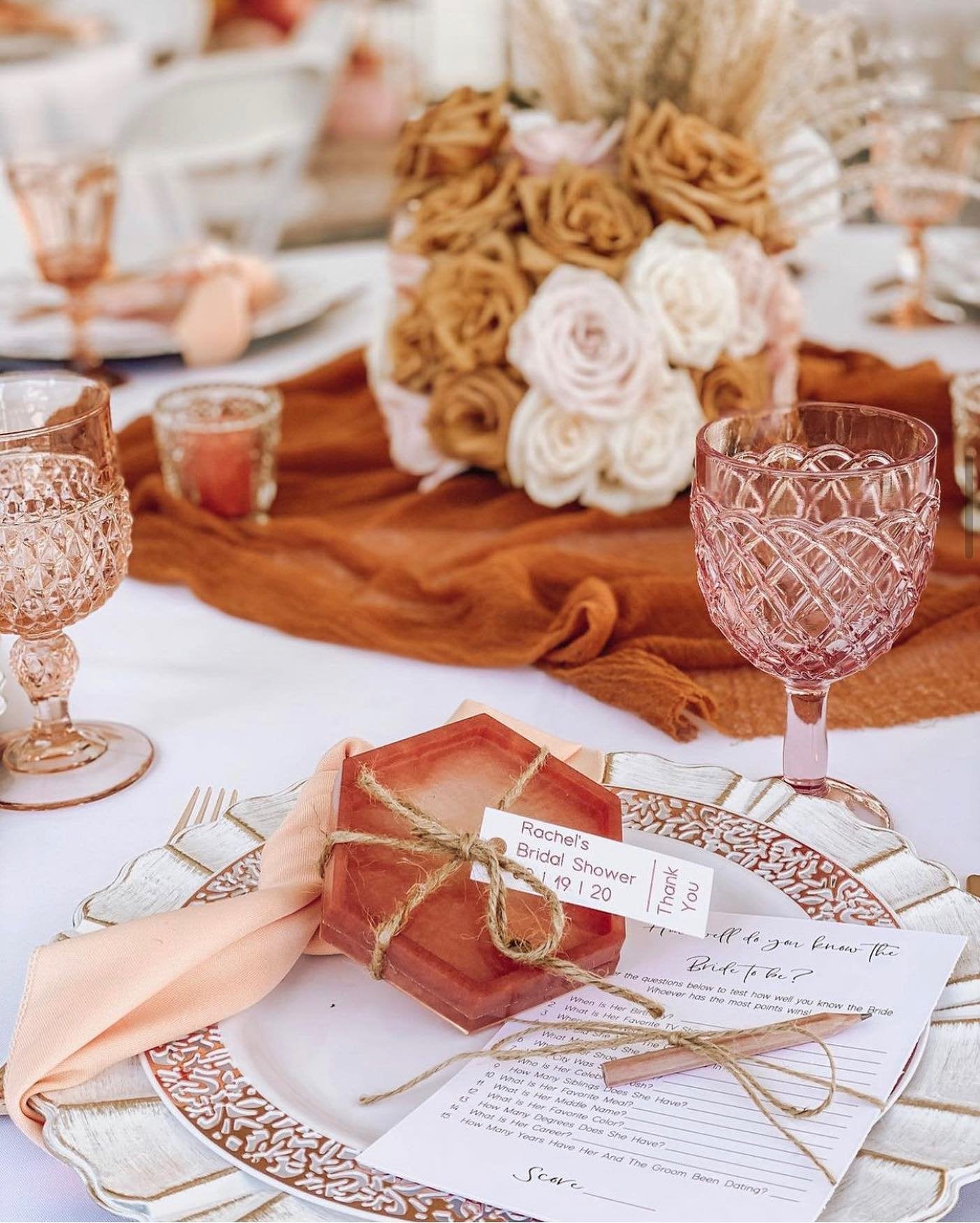 Vintage Pink Goblets