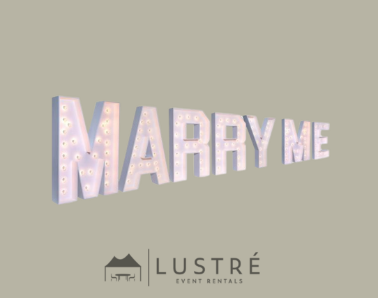 Marquee Packages - " MARRY ME " 4 Ft. High