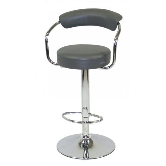 Euro Bar Stool Adjustable - Grey