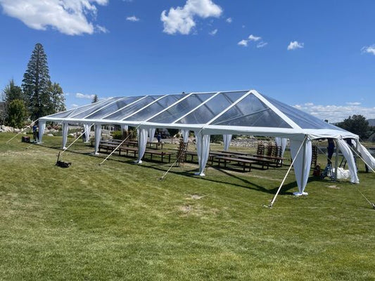30'x75' Clear Premium Frame Tent / Canopy