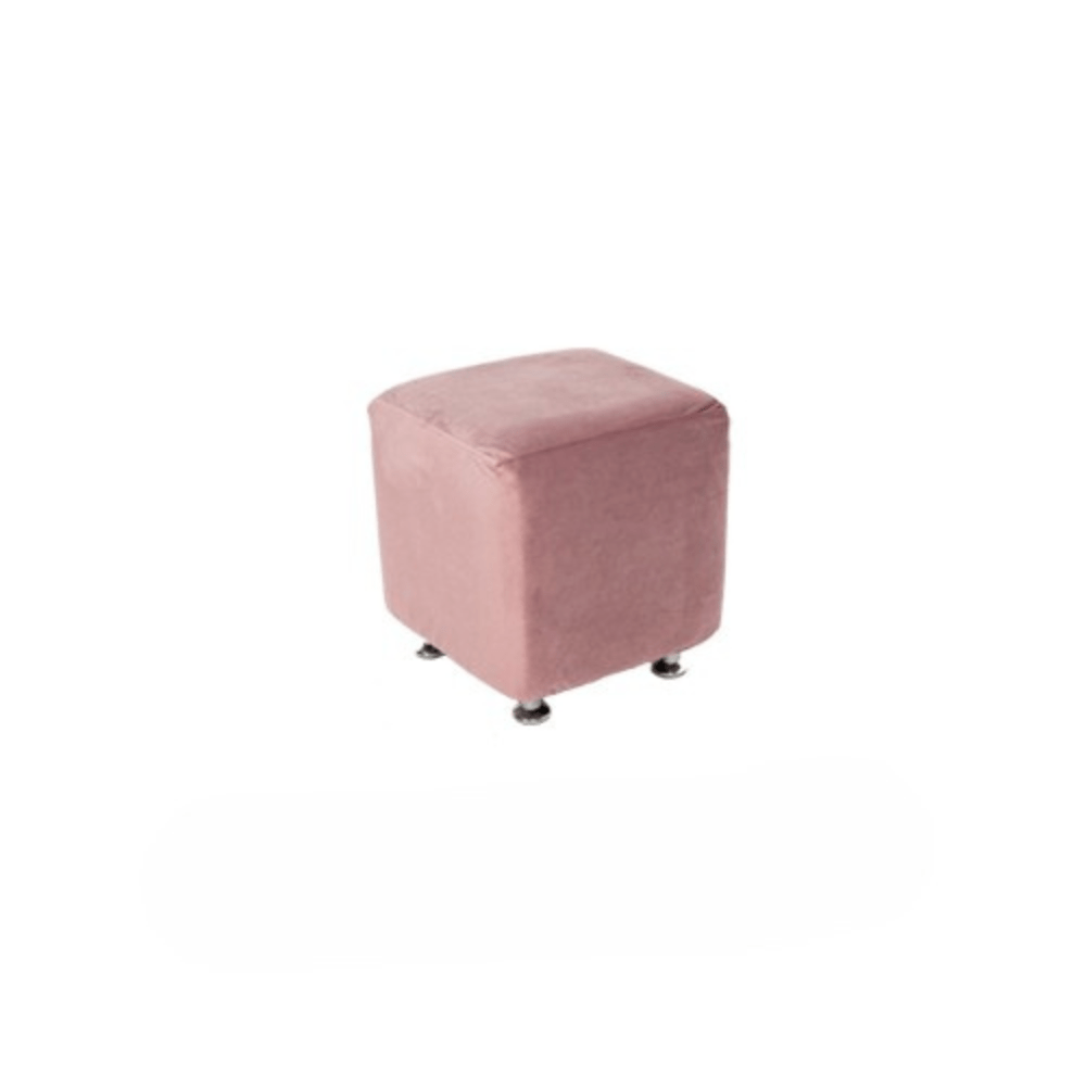 Cube Seat - Blush Velvet