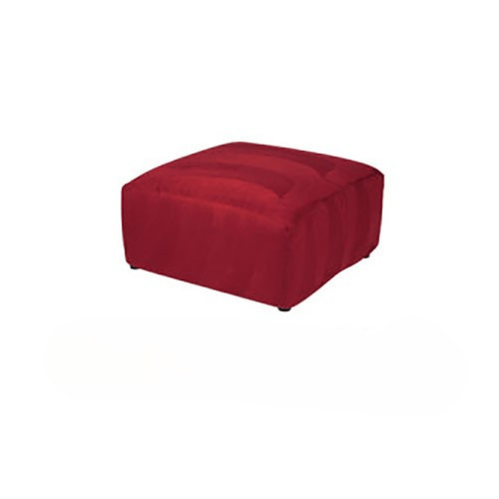 Square Ottoman - Red