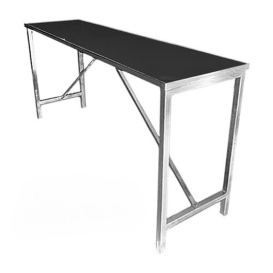 Martini Modern Communal Hi-Boy Table - Black