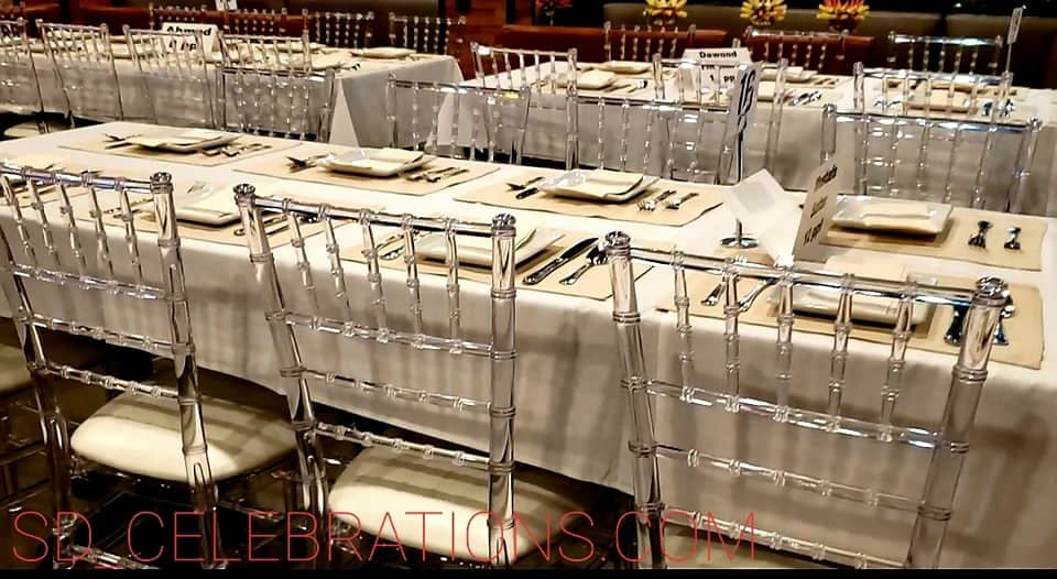 Crystal Chiavari With Leather Cushion