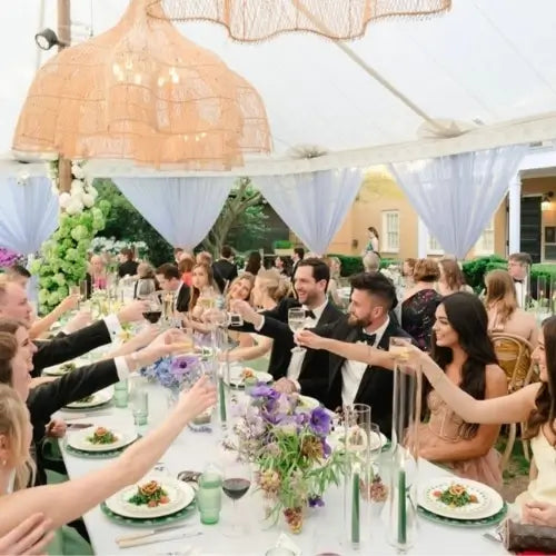 Green Tulip Dinner Plate