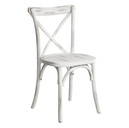 White Crossback Chair