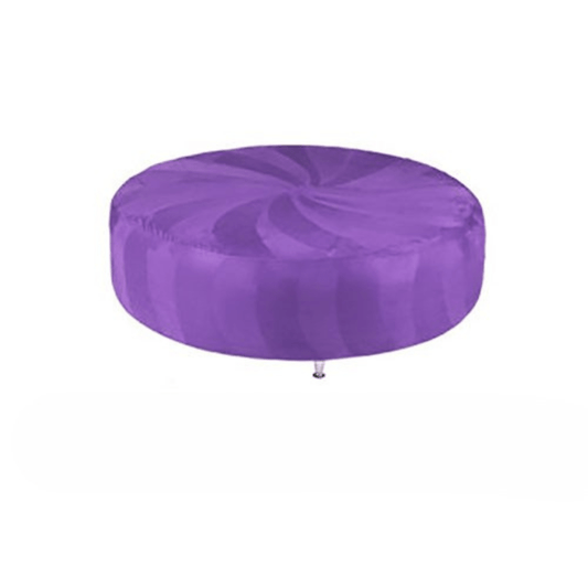 Huge Round Ottoman - Purple