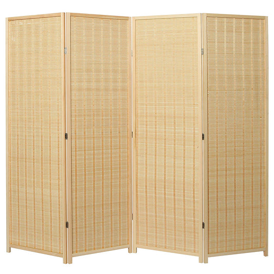 4 Panel Bamboo Room Divider 6 ft.