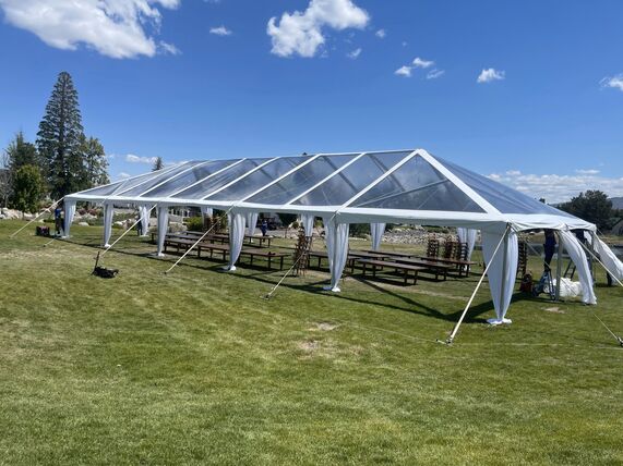 30'x60' Clear Premium Frame Tent / Canopy