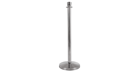 Stanchion Post - Chrome - 40" Height