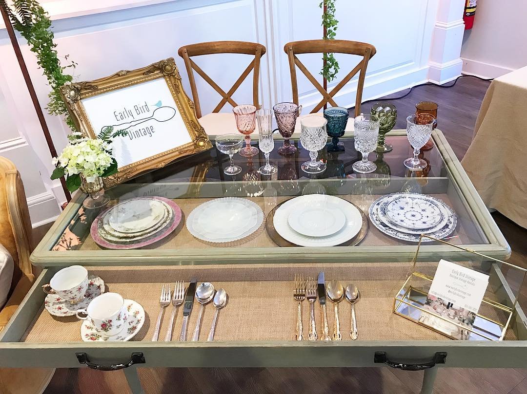 Glass Top Display Table