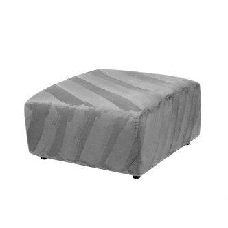 Grey 48" Square Ottoman