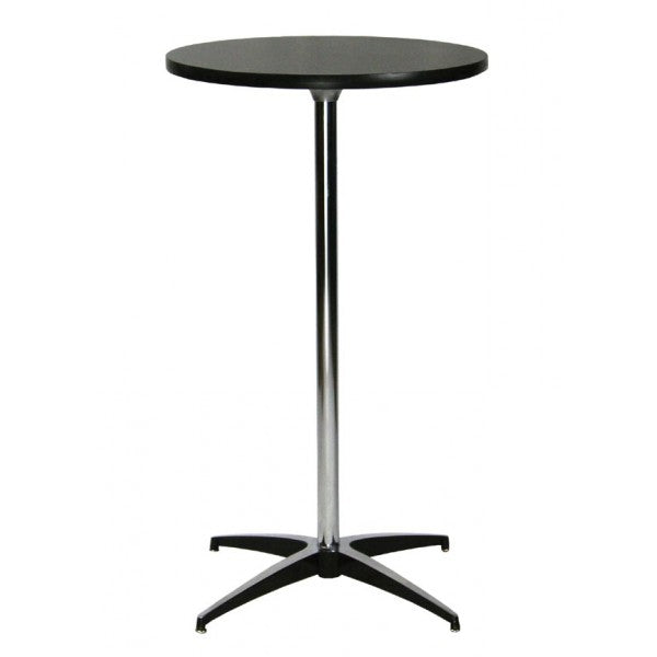 Pedestal Bar Table - Black