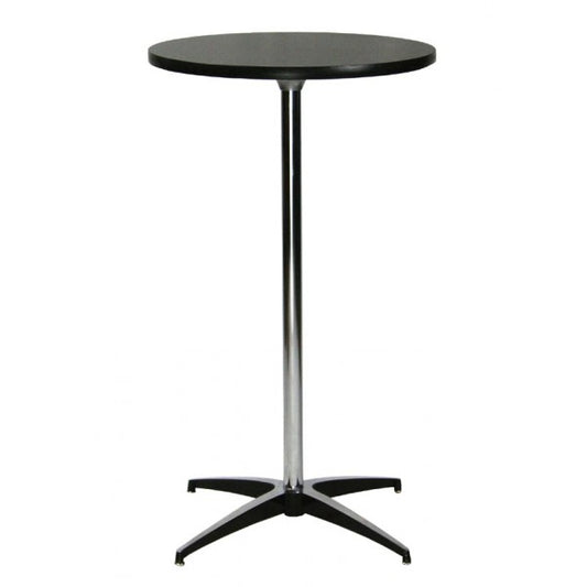 Pedestal Bar Table - Black