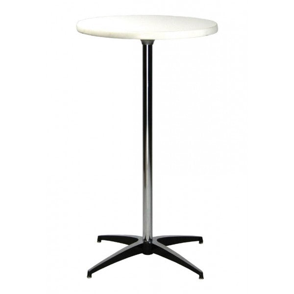 Pedestal Bar Table - White