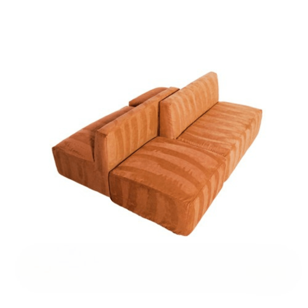 Mini Armless Island Bench - Orange
