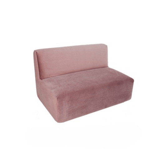Armless Couch - Blush Pink
