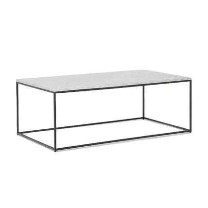 Marble + Metal Box Frame Table