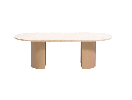 Vernet Travertine Coffee Table