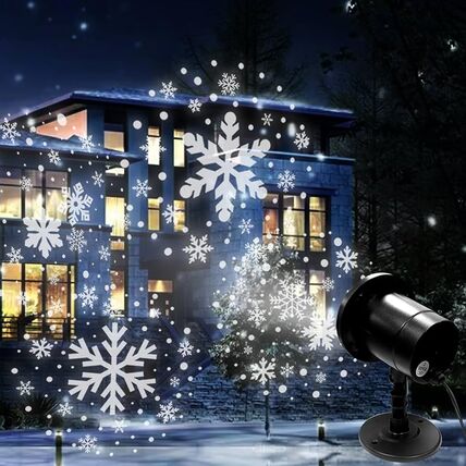 LED Snowflake Projector