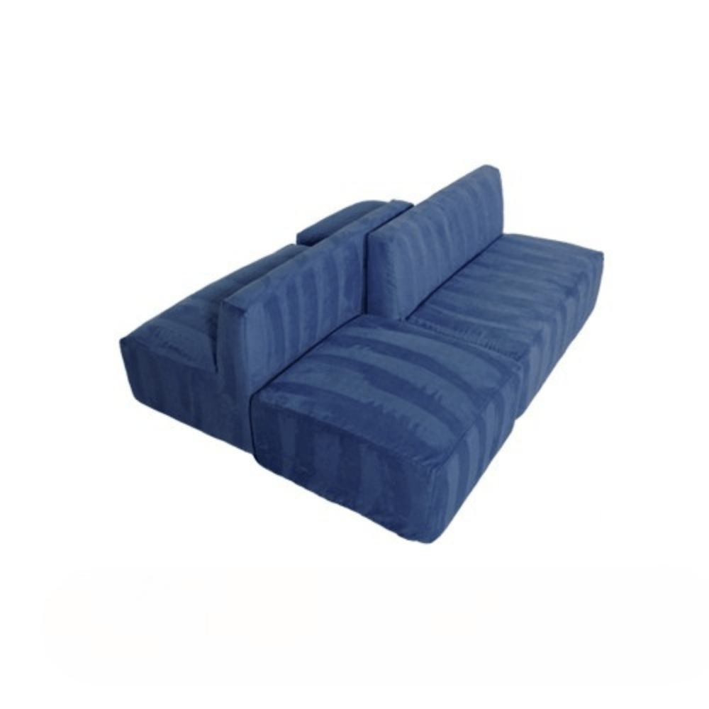 Mini Armless Island Bench - Navy Blue