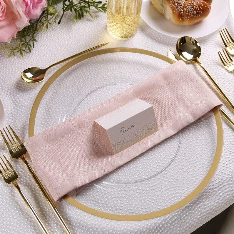 Clear Charger with Solid Gold Rim