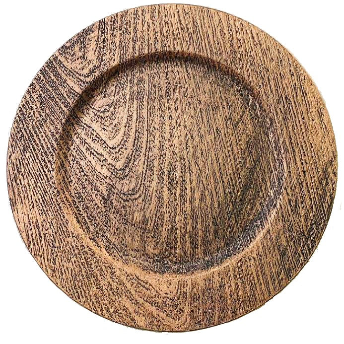 Wood Grain Charger