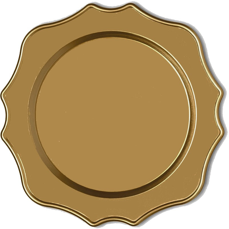 Gold Scalloped Charger