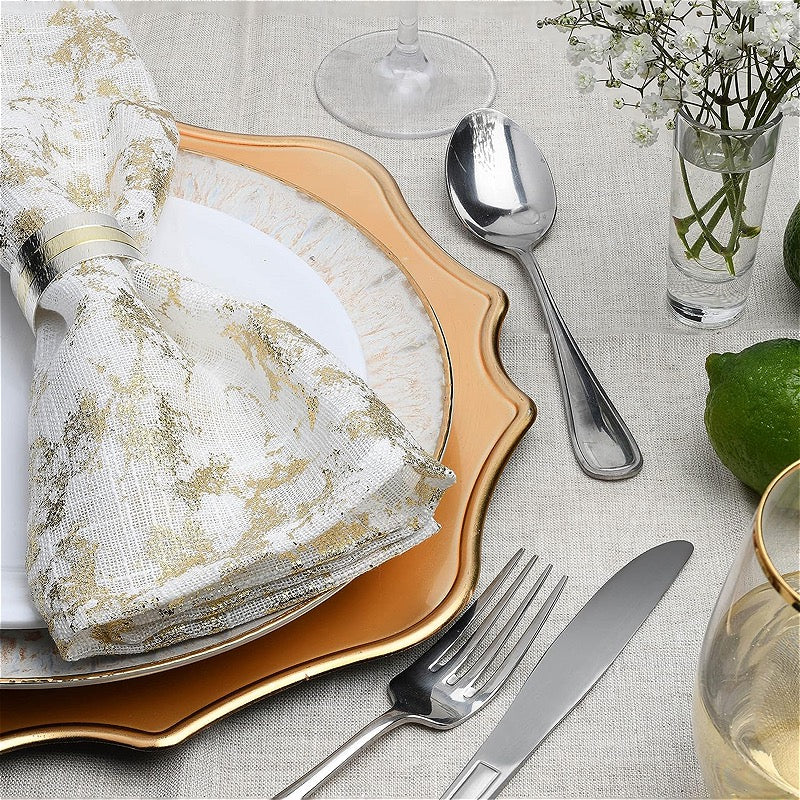 Gold Scalloped Charger