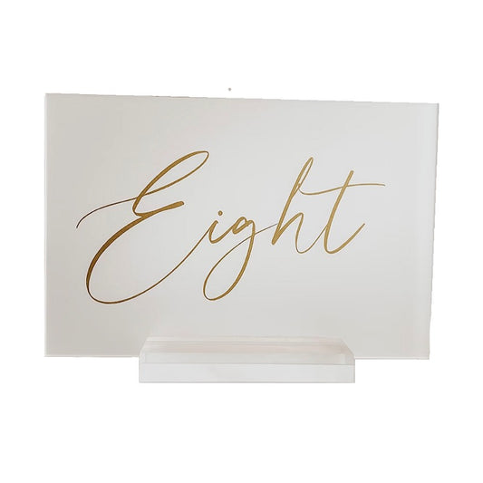 Elegant Table Numbers