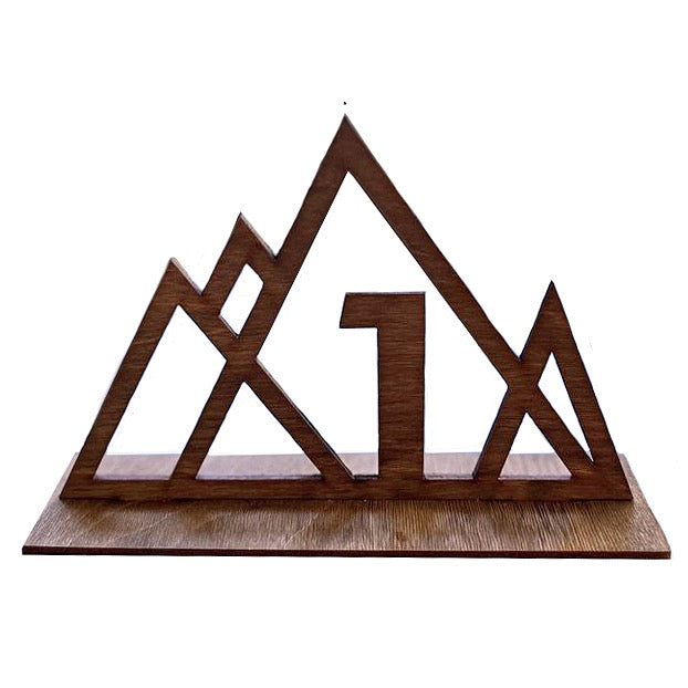 Mountain Silhouette Table Numbers