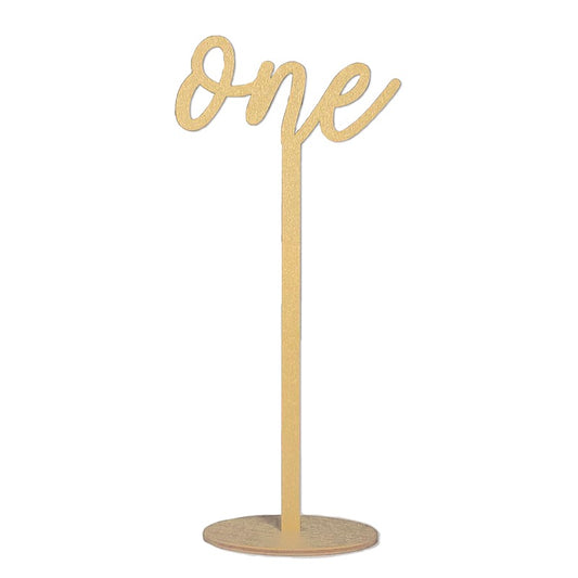 Gold Minimalist Table Numbers