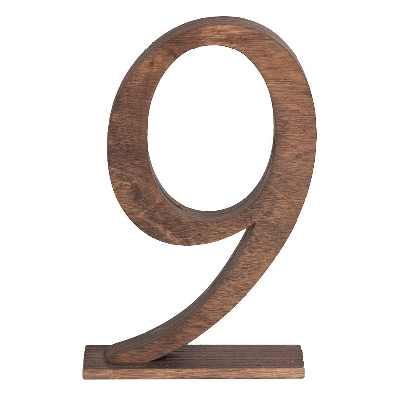 Simple Wood Table Numbers