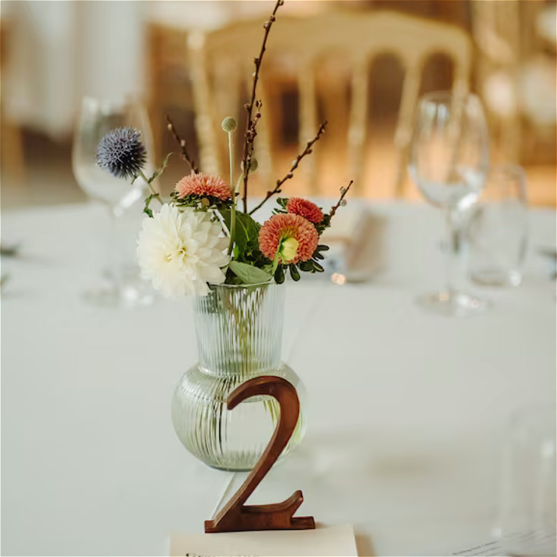 Simple Wood Table Numbers