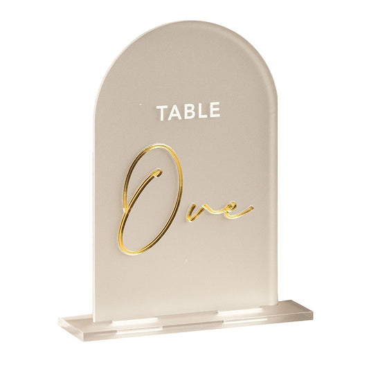 Frosted Arch Table Numbers
