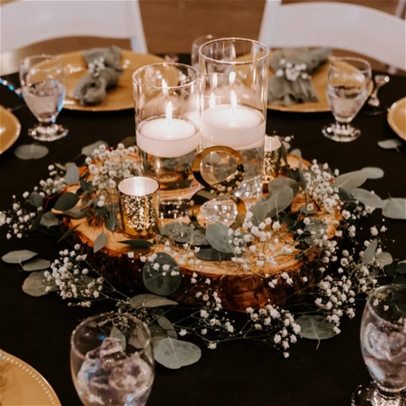 Simple Gold Table Number