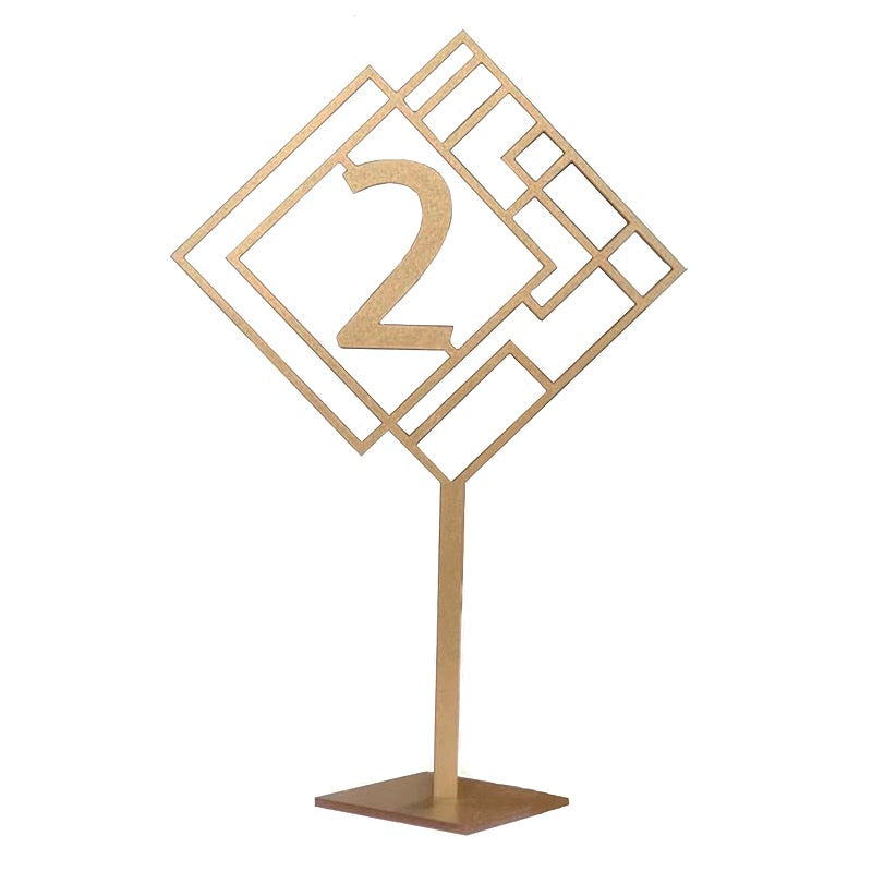 Gold Art Deco Table Numbers