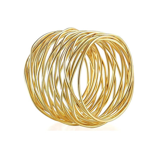 Napkin Rings - Gold Metal