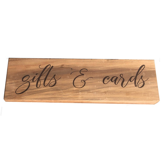 Gifts & Cards Wood Sign