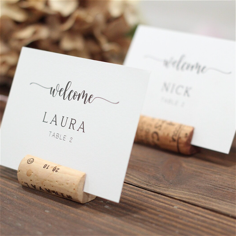Cork Place Card Holders