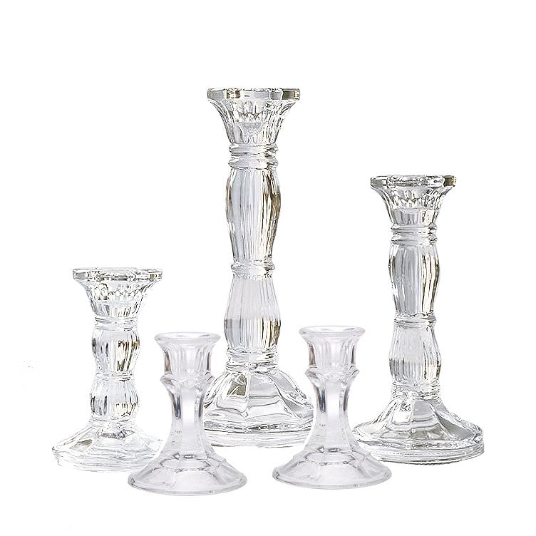 Taper Candle Holders - Glass