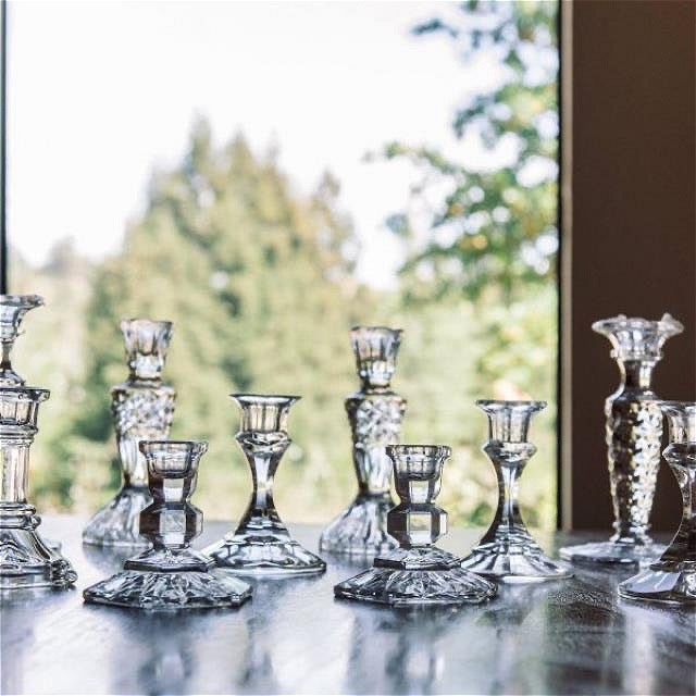 Taper Candle Holders - Glass