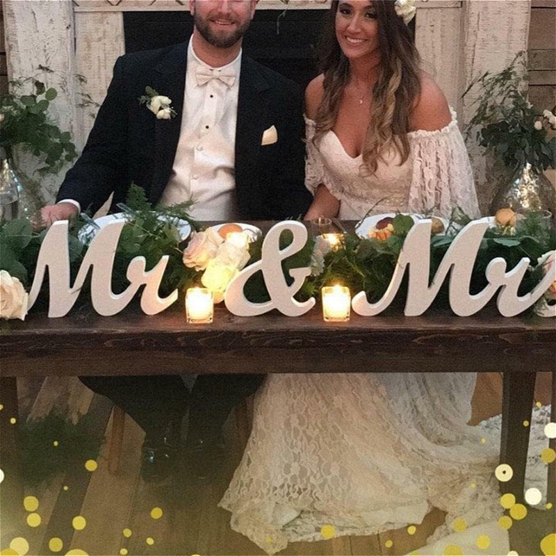 Mr & Mrs Tabletop Sign